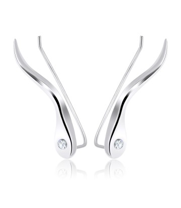Silver Earring Slender Design EL-105